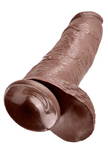 King Cock - 12In Cock W/ Balls Brown