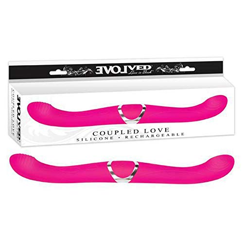 Evolved Novelties Coupled Love Silicone Rechargeable Double Ended Pink Vibrator