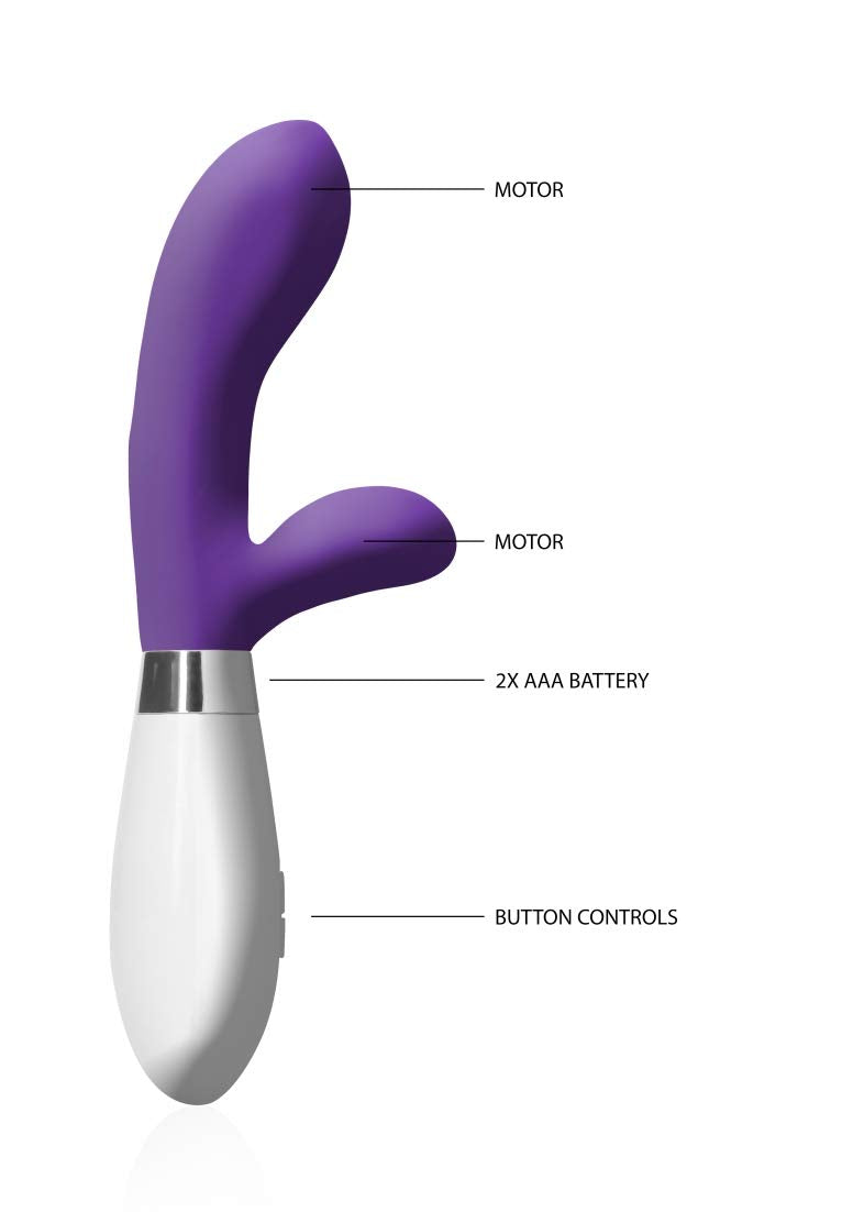 Shots Toys Luna Achilles Vibe, Purple, 1 Count