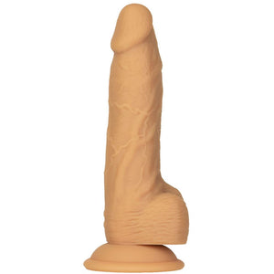 Naked Addiction 8In Rotating & Vibrating Dong Caramel