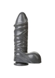 Doc Johnson American Bombshell - Ballistic - Dildo Or Butt Plug With Suction Cup - Gunmetal Grey
