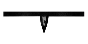 Love Star Thong W/ Ring Black L/Xl