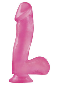 Basix 6.5In. Dong W/Suction Cup Pink
