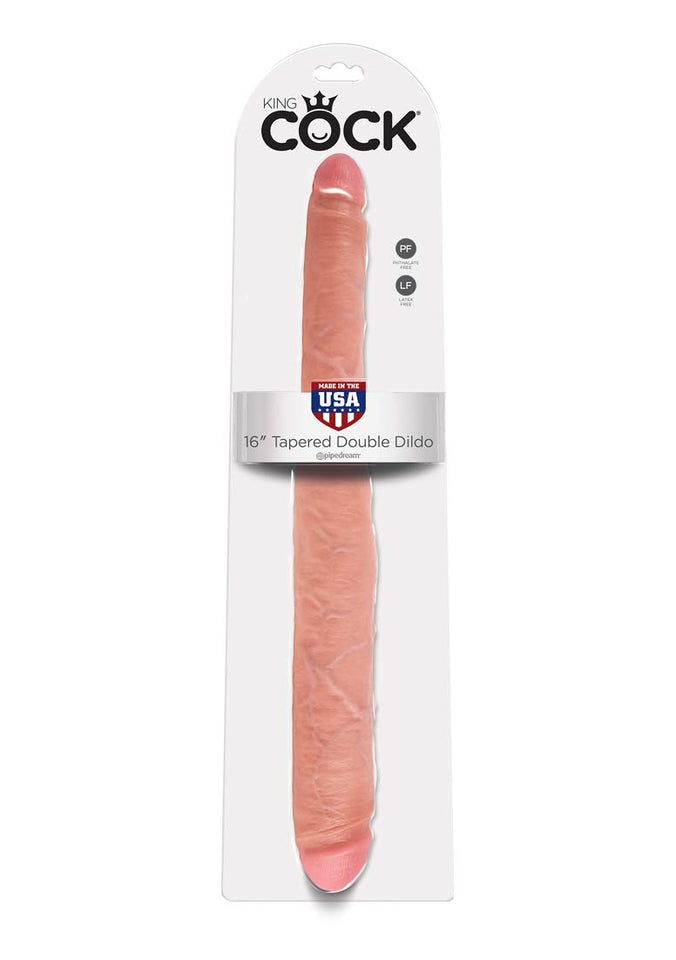 King Cock - 16In Tapered Double Flesh