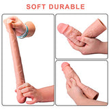 Reusable Penis Sleeve Extender Realistic Textured Cock Extender Body-Safe Stretchy Ultra-Soft Material Cock Enlarger Applicative For Men & Couple