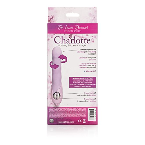 Dr. Laura Berman Intimate Basics Charlotte - Waterproof Silicone Vibrator - Adult Toys For Couples - Purple