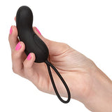 Calexotics 12-Function Waterproof Silicone Remote Rechargeable Curve Massager Vibrator, Black
