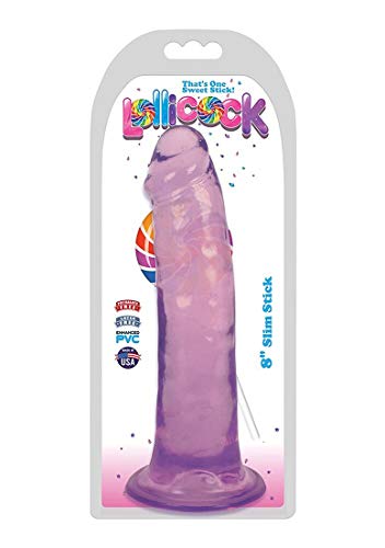 Lollicock Slim Stick 8In Grape