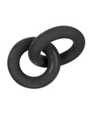 Blue Ox Designs Oxballs 73007: Hunkyjunk Duo Linked Cock/Ball Rings, Tar