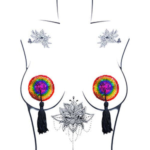 Neva Nude Pasty Resuse Burlesque Rainbow