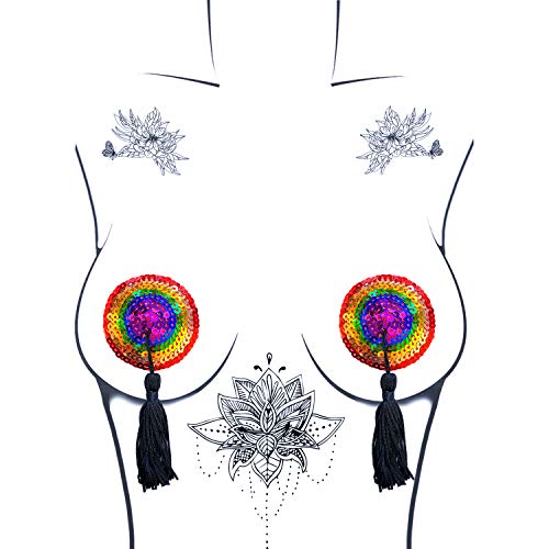 Neva Nude Pasty Resuse Burlesque Rainbow