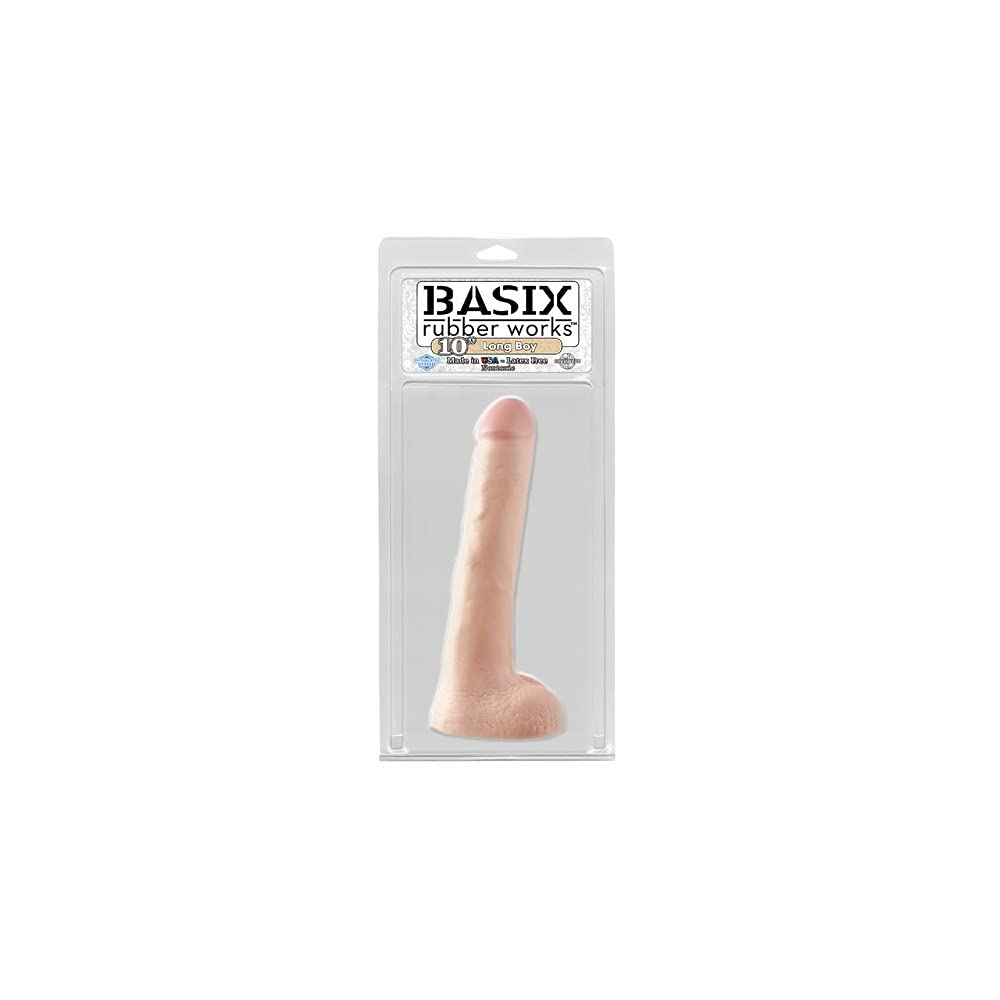 Basix Rubber Works -10 Inch Long Boy - Flesh
