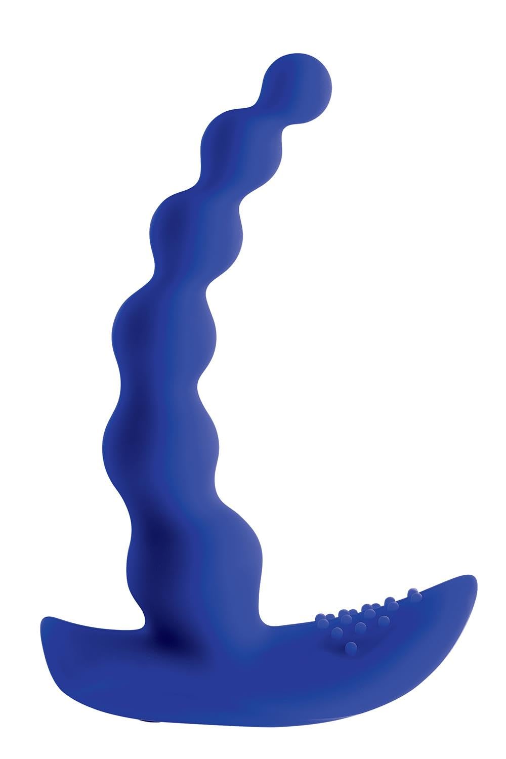 Gender X - Beaded Pleasure Rechargeable Silicone Probe - Blue