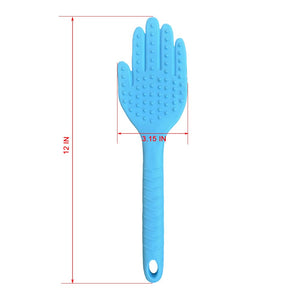Spanking Paddle for Sex Adult Play,Rubber Palm Shaped Slapper Sex Paddle,Bumps Flexible Flirt Toy for SM Bondage Game,Lightweigh
