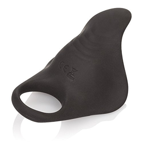Calexotics Silicone Rechargeable Remote Pleasurizer - 12 Function Vibrating Waterproof Pleasure Ring - Silicone Clitoral Massager Sex Toy For Couples - Black