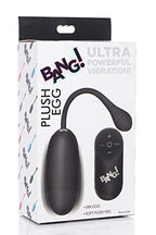 Remote Control 28X Silicone Plush Egg - Black
