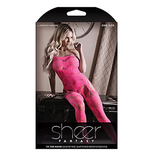 Sheer To The Moon Garter B/Stocking Os