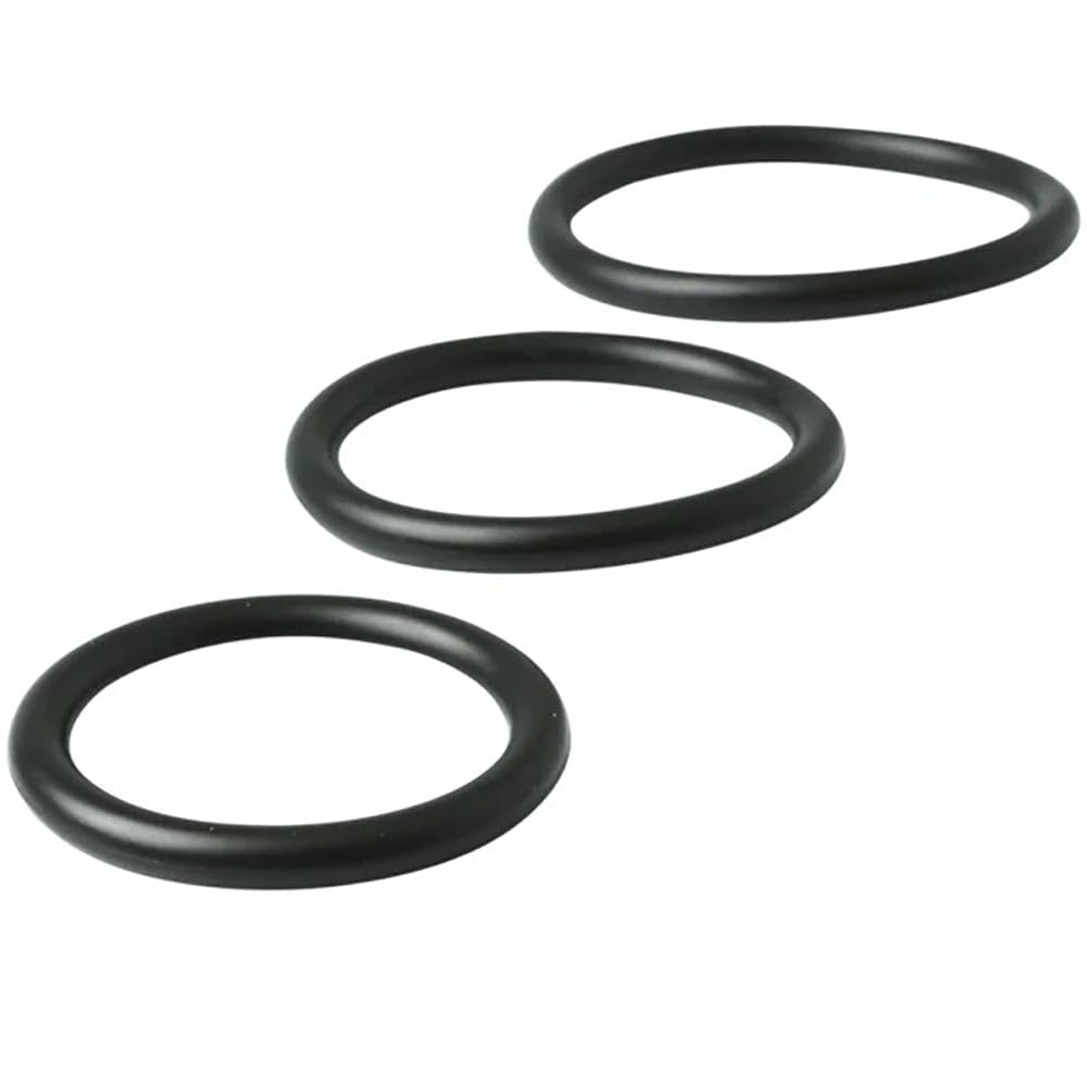 Sex And Mischief Nitrile Cock Ring 3 Pack, Black