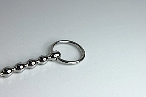 DiscountOne Stainless Solid Beads Urethral Sounds Penis Plug for Experienced, 5.87 Inch