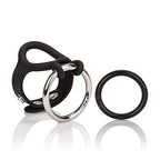 Calexotics Colt Enhancer Set - Silicone Male Enhancement Ring With Support Band - Sex Toys For Men - Black