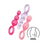 Satisfyer Booty Call Plugs | 3-Piece Silicone Plug Set | 13.5-14 Cm | Waterproof (Ipx7) | Skin-Friendly Silicone | Sex Toy For B
