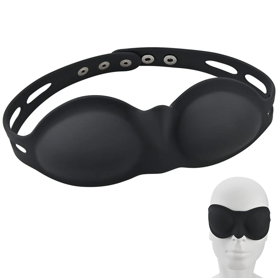 SM Erotic Silicone Eye Mask Blackout Adult Erotic Products Super Soft Silicone Role Play Suitable for Male Female Couples BDSM A