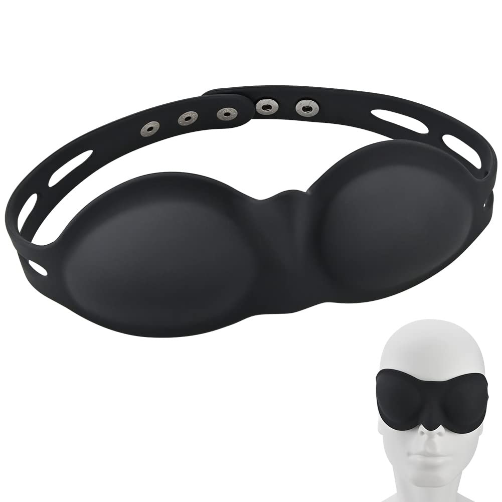 SM Erotic Silicone Eye Mask Blackout Adult Erotic Products Super Soft Silicone Role Play Suitable for Male Female Couples BDSM A