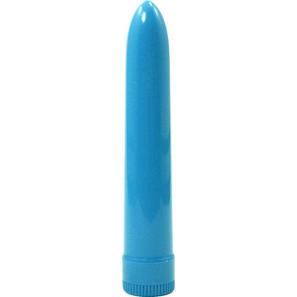 Ladys Mood Plastic Vibrator, Blue, 7 Inch