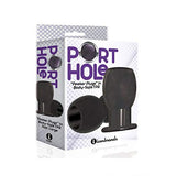 The 9S Port Hole Hollow Butt Plug Black
