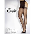 Extreme Hosiery Open Back Thong Pantyhose, Nude