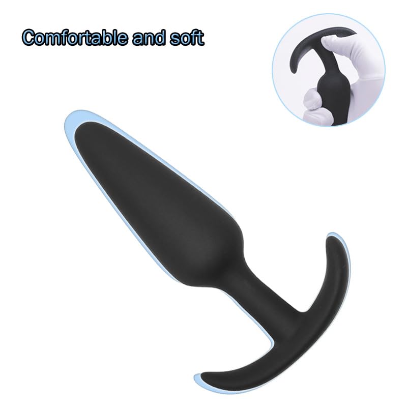 for Comfortable Long-Term Wear Silicone Anal Plug ,3Pcs Training Set/Anal Sex Trainer /Prostate Massage Anus Dilator Anal Ball f