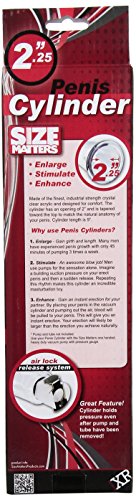 Size Matters Penis Pump Cylinders, 2.25-Inch X 9-Inch