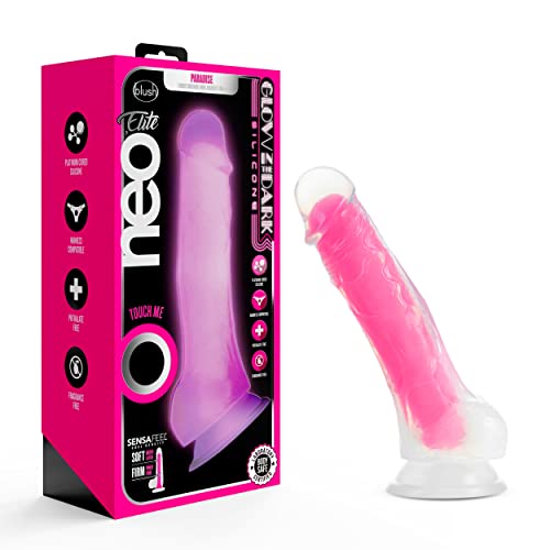 Neo Elite Paradise 7&quot; Dildo Neon Pink