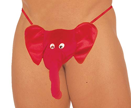 Sexy Mens Underwear Elephant- O/S - Red