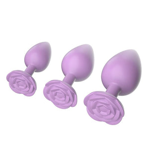 Anal Plug Sex Toy, 3Pcs Silicone Anal Plugs Training Set,Training Set with Prostate Sex Toys for Beginners Advanced Users(Light