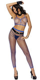 Fence Net Cami Top & Leggings Royal Blue O/S