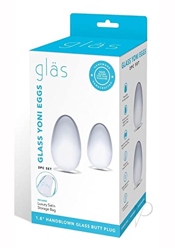 Glas 2Pc Glass Yoni Egg Set