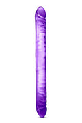 Blush Novelties 18 Inch Double-Ended Dildo - Soft, Flexible Dual-Head Dong with Realistic Feel, Perfect for Scissoring, Straples
