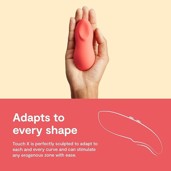 We-Vibe Touch X Lay On Vibrator | Vibrating Mini Bullet Sex Toys for Women | Clitoral Stimulator Personal Massager | 8 Intensity