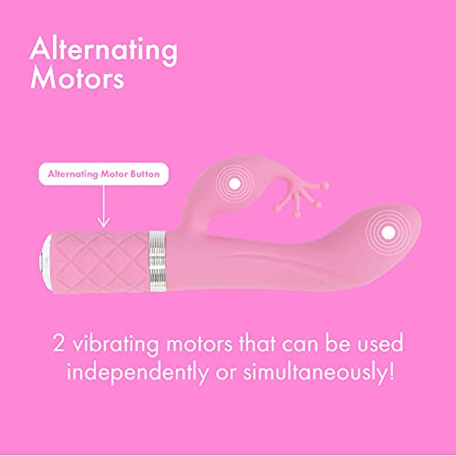Pillow Talk Kinky Massager, Multi Speed With Swarovski Crystal Button, Usb Rechargeable (Pink)