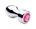 Booty Sparks Weighted Hot Pink Gem Anal Plug Small