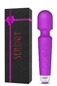 Female Vibrator, G-Spot & Sex Toy, 20 Modes & 8 Speeds Wand Massager, Quiet, Waterproof, Usb Rechargeable Vibrator, Hand-Held Cordless Sex Toys Vibrator For Her Pleasure, Female Adult Toy - Purple