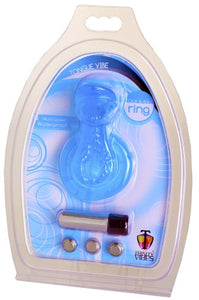 Trinity Vibes Blue Erection Support Ring With Vibrating Tip