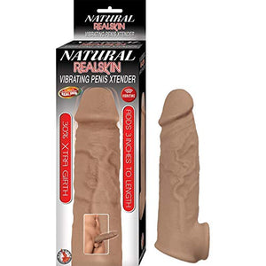 Natural Realskin Vibrat Penis Xtender Br
