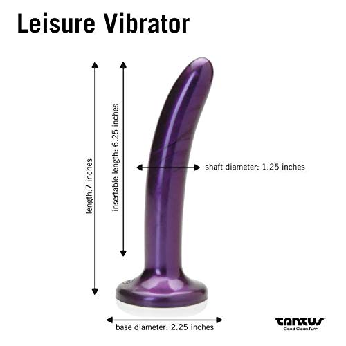 Tantus Sex/Adult Toys Leisure Vibrator - 100% Utra-Premium Flexible Silicone Waterproof, Harness & Suction Cup Compatible, Peggi