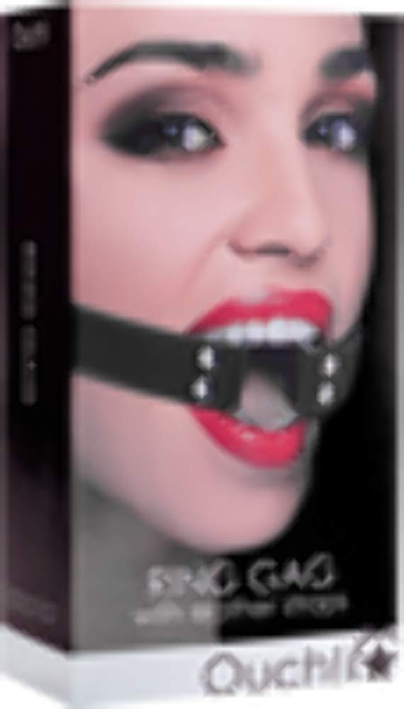 Ouch! By Shots America - Ring Gag - Black