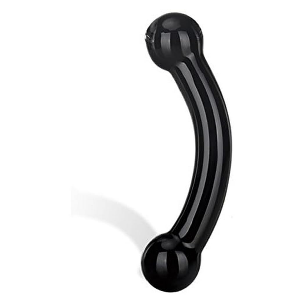Glas Double Bull Black Dildo