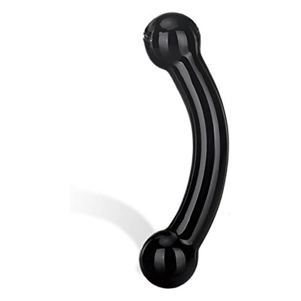 Glas Double Bull Black Dildo