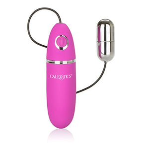 Calexotics Power Play Wired Remote Control Bullet Vibrator - Waterproof Sex Toys For Couples - Adult Vibe Egg Massager - Silver