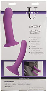 Strap U Incurve Silicone G-Spot Duo Dildo Set